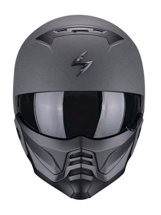 Scorpion Exo-combat Ii Full Face με Sun Visor ECE 22.06 Graphite Scorpion Exo-combat Ii Full Face με Sun Visor ECE 22.06 Graphite