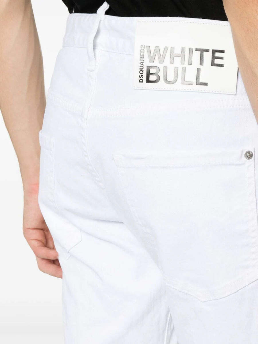 Dsquared2 Skater Men's Jeans Pants Elastic white S74LB1491S39781