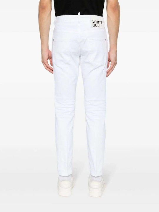 Dsquared2 Skater Men's Jeans Pants Elastic white