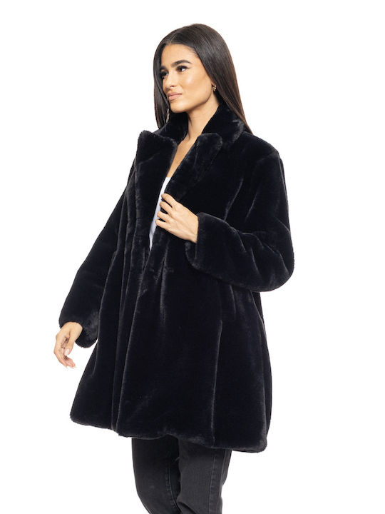 Biston Women's Midi Coat Black