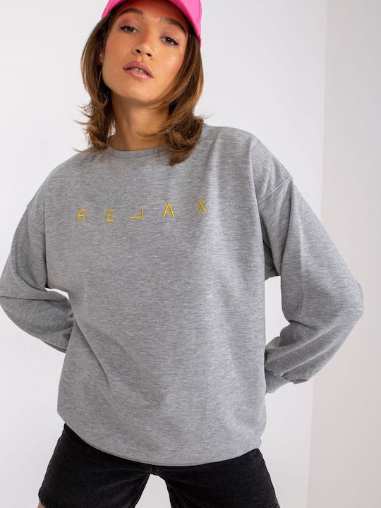 Ex Moda Women's Long Sweatshirt Gray