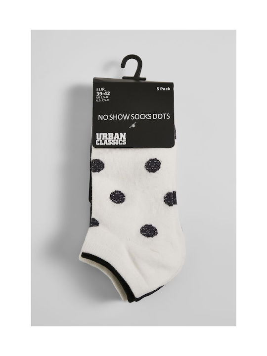 Urban Classics Classics Bărbați Șosete cu Model White/black 5Pachet