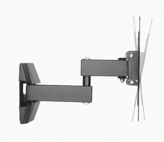 Gembird WM-42ST-01 Βάση Τηλεόρασης Τοίχου με Βραχίονα έως 42" και 20kg Μαύρο