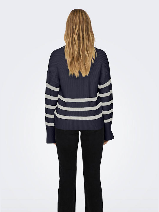 Only Women's Knitted Cardigan Dark Blue