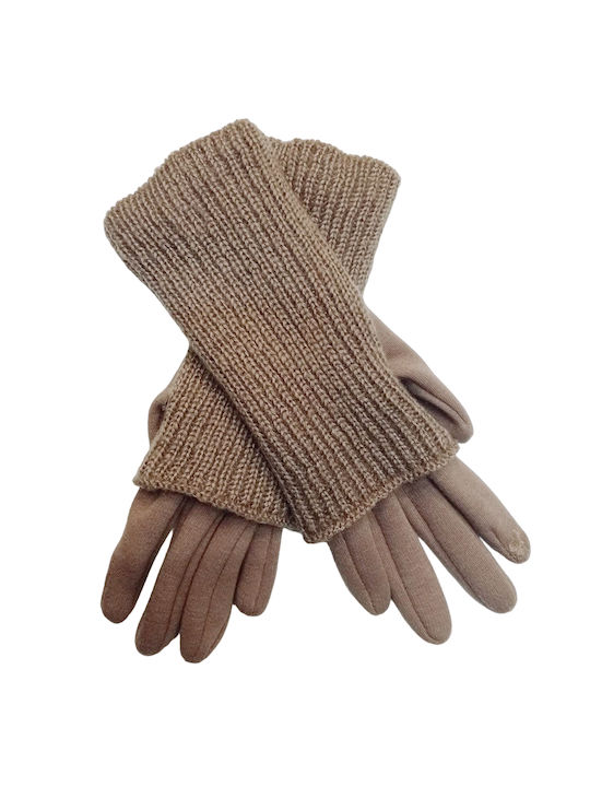 Mdl Women's Fleece Touch Gloves Beige