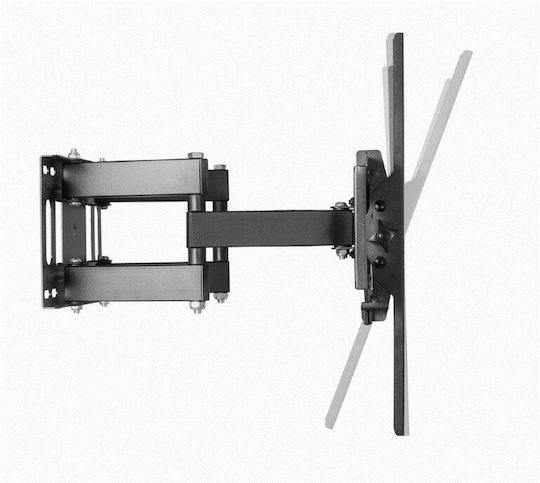 Gembird WM-55ST-04 Βάση Τηλεόρασης Τοίχου με Βραχίονα έως 55" και 35kg Μαύρο