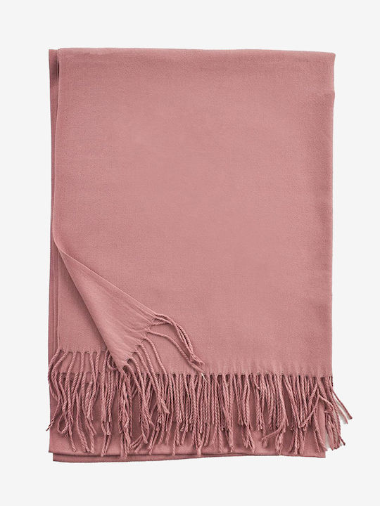 Verde Women's Wool Scarf Pink