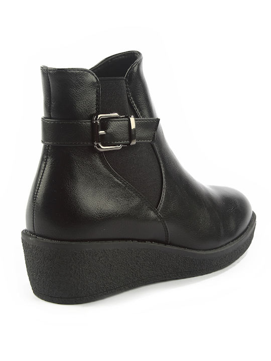 Damen Chelsea Stiefeletten Schwarz