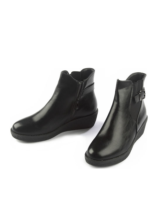 Damen Chelsea Stiefeletten Schwarz