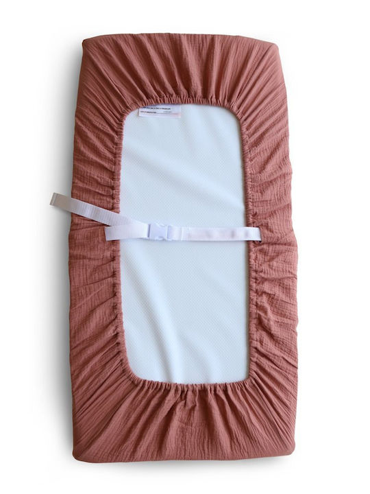 Mushie Changing Pad Cover made of Fabric Cedar 72x48cm