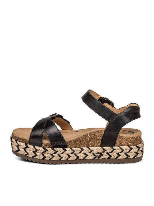Leather Sandals Black