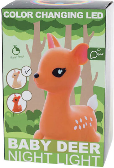Dhink Nursery Night Light LED Deer Battery Beige