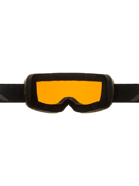 Alpina Nendaz Quattroflex-lite Ski- & Snowboardbrille Erwachsene Grün mit Linse Spiegel in Gold Farbe
