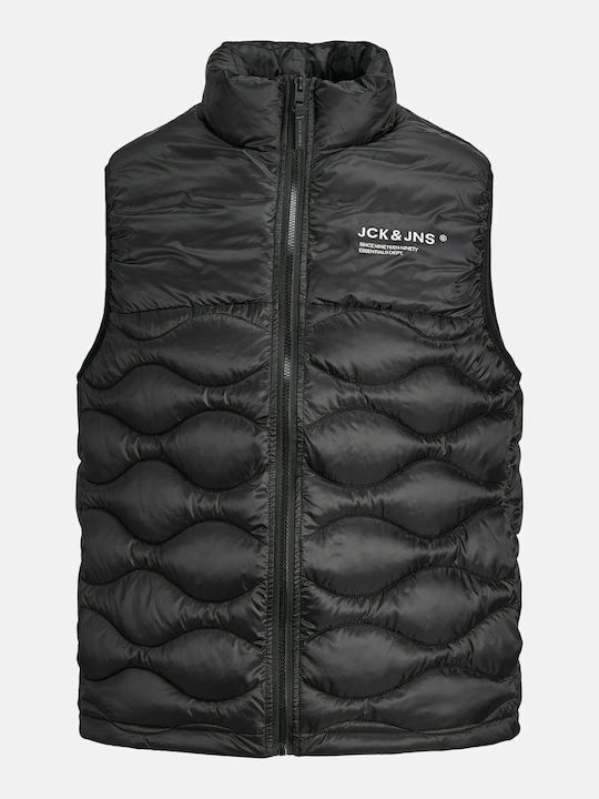 Αμάνικο Μπουφάν Puffer Αδιάβροχο Black
