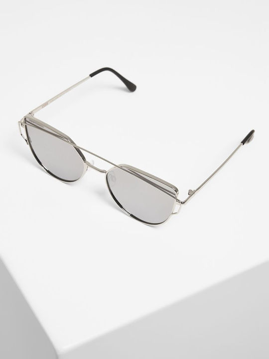 Urban Classics July Sunglasses with Silver Metal Frame and Gray Lens TB3725-00473