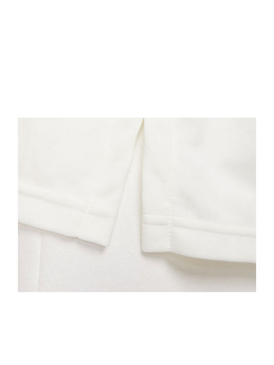 Sportswear Essentials Women's Athletic Polo Blouse Long Sleeve White