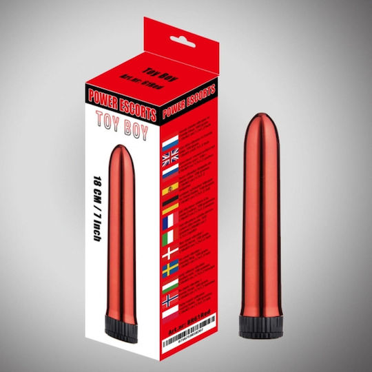 Toyboy Δονητής Bullet 18cm Κόκκινος