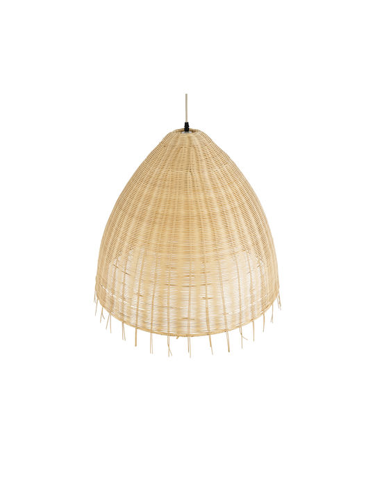 GloboStar Aquatic Pendant Light Beige Boho Grid with Socket E27 60x60cm