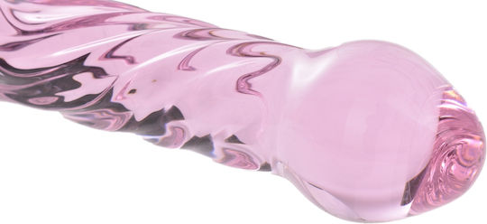Mokko Toys Γυάλινο Dildo Ροζ 17.5cm
