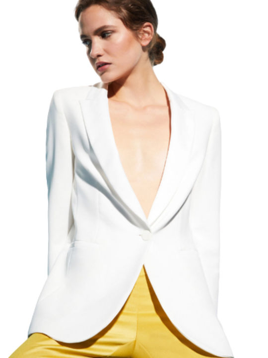 Pennyblack Blazer pentru femei Sacou Alb