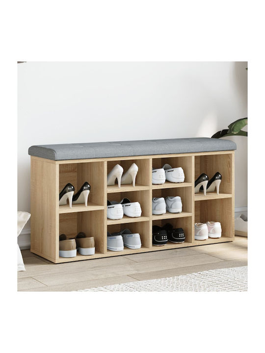 Mobilier de Intrare cu Dulap pentru Pantofi & Bancă Sonoma Oak 102x32x50buc
