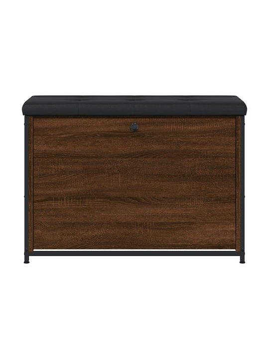 Entry Furniture with Shoe Rack & Bench Brown Oak 82x32x56cm
