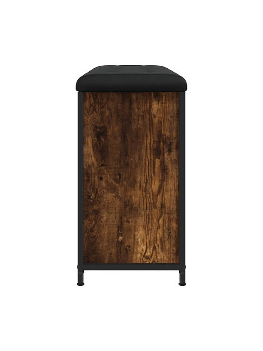 Entry Furniture with Shoe Rack & Bench Smoked Oak 82x32x56cm