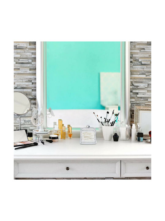 Relaxdays Tabletop Cotton Holder Acrylic Transparent