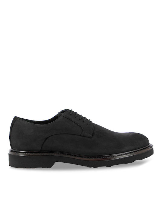 Fratelli Petridi Men's Piele Moccasins Negru