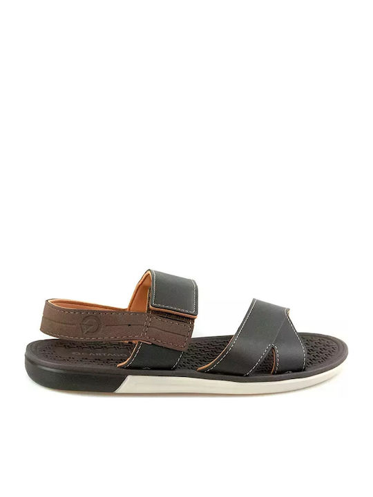 Herrensandalen in Braun Farbe