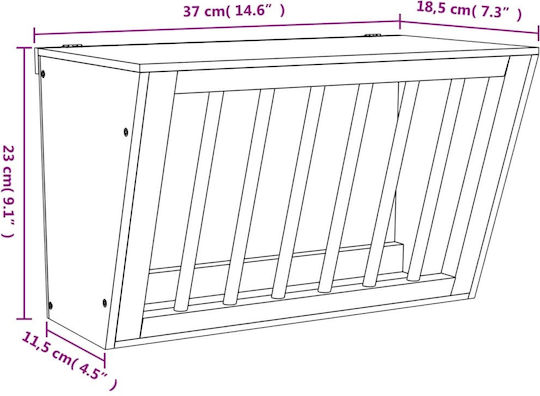 vidaXL Ταΐστρα για Κουνέλια 37x18.5x23εκ.