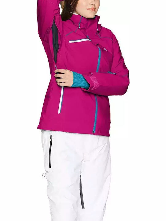 Salomon Speed L38243600 Γυναικείο Μπουφάν για Σκι & Snowboard Ροζ