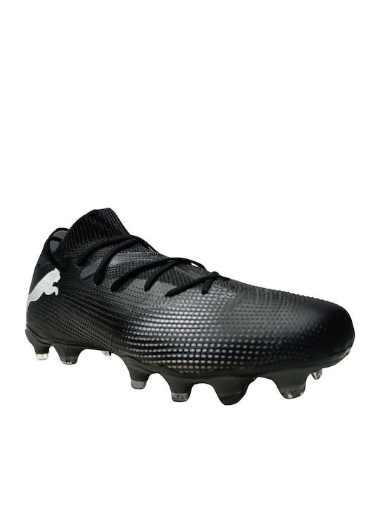 PUMA Future 7 Match Ποδοσφαιρικά Παπούτσια με Τάπες FG/AG Μαύρα