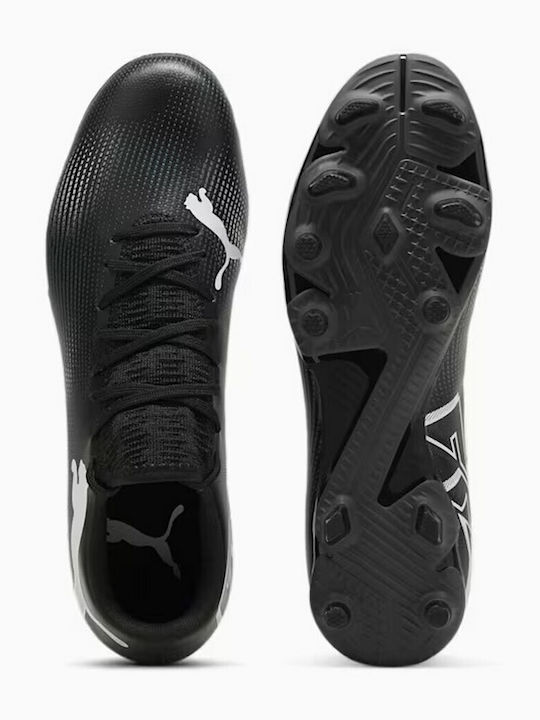 Puma Low Football Shoes FG/AG with Cleats Black