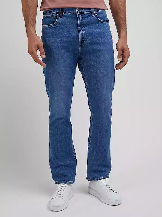 70s Herren Jeanshose mit Entspannt Anwendung Blau