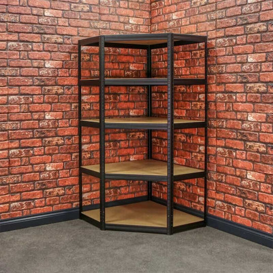 Vesta Γωνιακή Ραφιέρα Dexion Γαλβανιζέ 90x90x180εκ. με 5 Ράφια