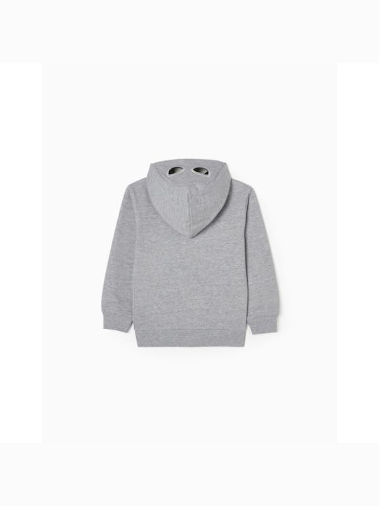 HappyNest Kids Sweatshirt Cardigan with Hood grey