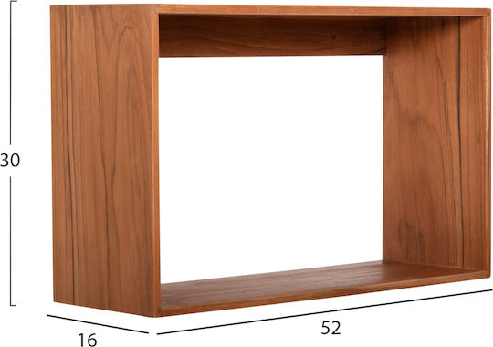 Ράφια Chengis Φυσικό (3τμχ) 60x20x38εκ.