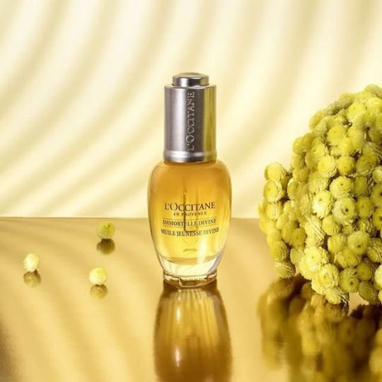 L'Occitane Immortelle Divine Λάδι Προσώπου με Βιταμίνη Ε για Αντιγήρανση & Σύσφιξη 30ml
