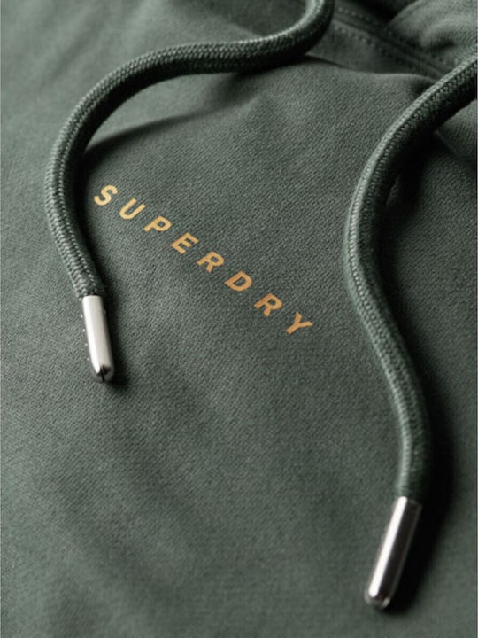 Code Surplus Logo Sweatshirt with Hood Balsam Green