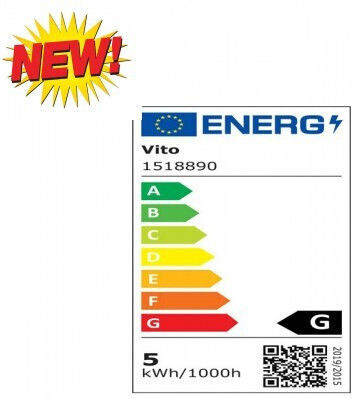 Vito Basis LED Bulb 5W 80mm for Socket E27 and Shape G45 Warm White 390lm