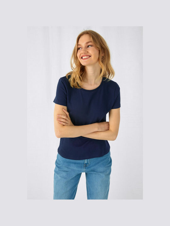 B&C Werbe-T-Shirt in Blau Farbe