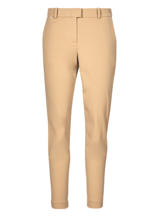 Women's Fabric Trousers Beige