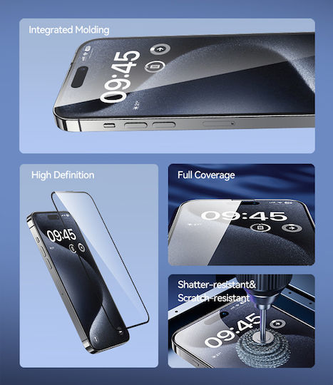 Usams 0.33mm Tempered Glass (iPhone 15 Pro Max)