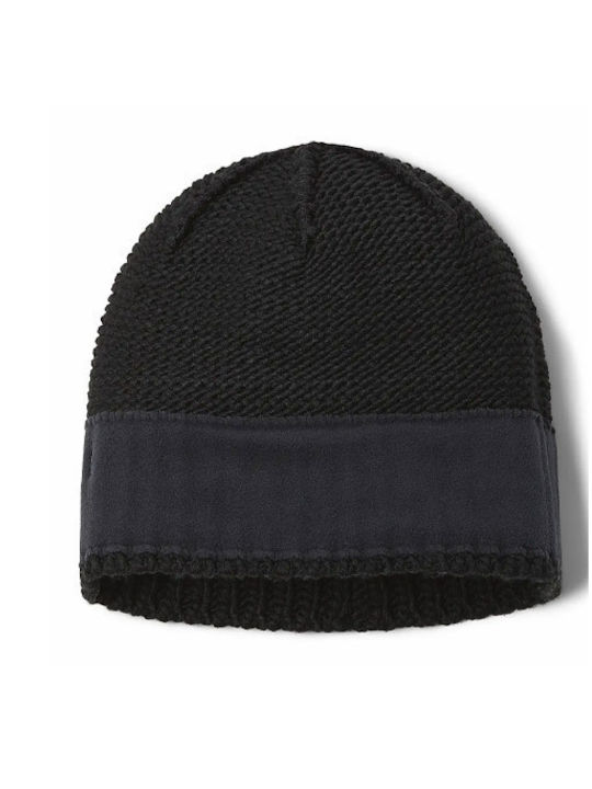Beanie Unisex Σκούφος Πλεκτός σε Μαύρο χρώμα