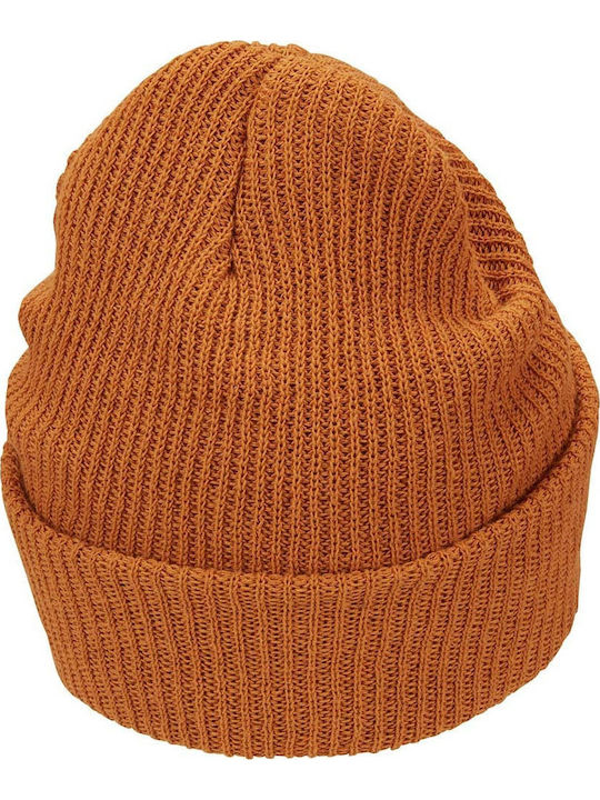 Sportswear Beanie Unisex Σκούφος Πλεκτός σε Καφέ χρώμα
