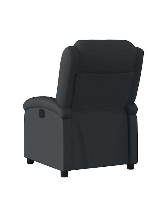 Фотьойл Relax С поставка за крака от Естествена Кожа Dark 71x86.5x99.5см