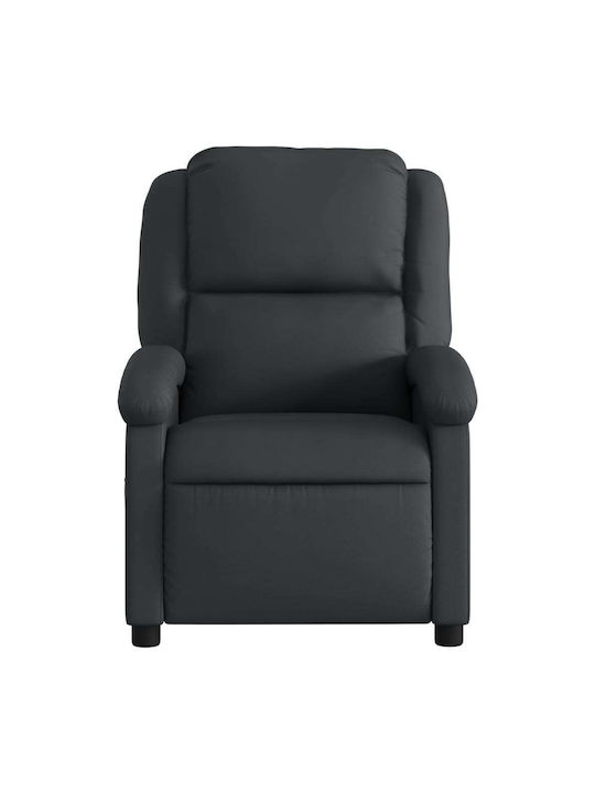Фотьойл Relax С поставка за крака от Естествена Кожа Dark 71x86.5x99.5см