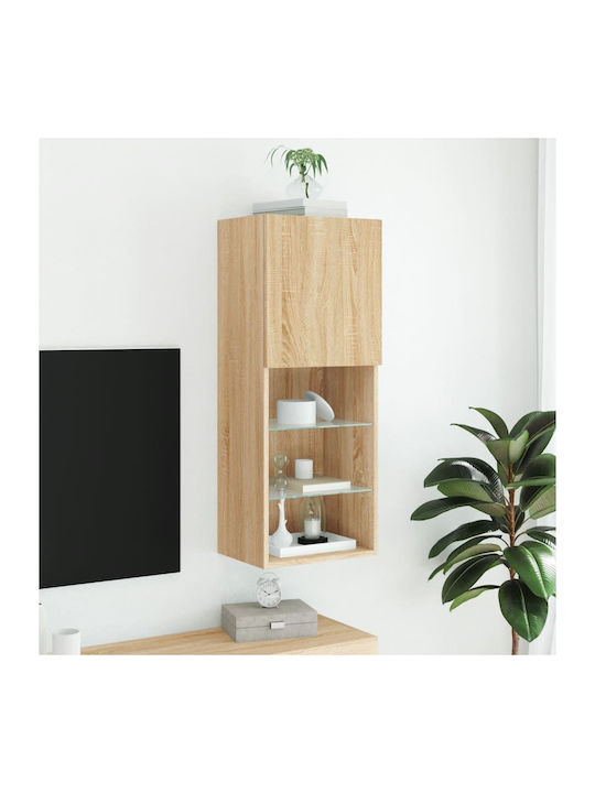 Kabinett Wand mit LED Coffee 40.5x30x102cm