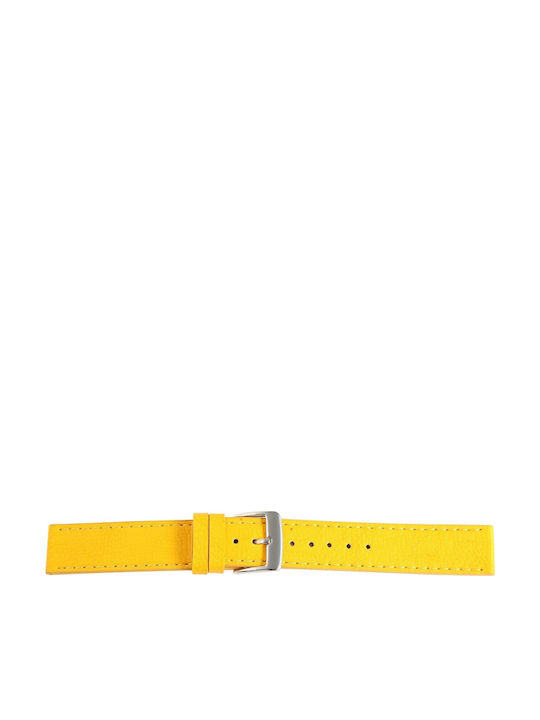 Just Watch Lederriemen Gelb 20mm